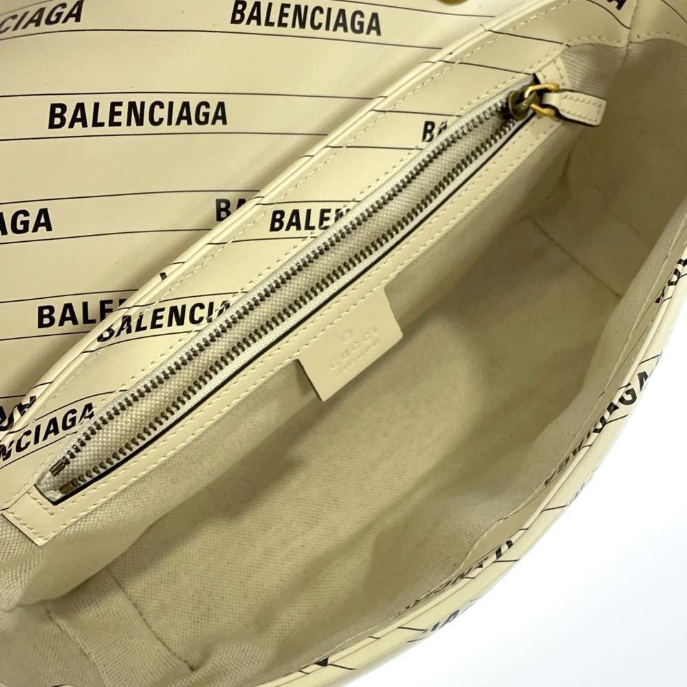 Chain Balenciaga Collaboration GG Marmont Quilted Leather White - Picture 5 of 11